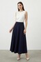 5491 Rozie Side Zipper Flared Skirt