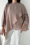Women's Transparent Oversize Blouse – Asymmetrical Cut Loose Stylish Tunic - 5
