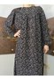 Robadan Long Sleeve 100% Viscose Pressed Floral Mother Dress, Prayer Dress, Hijab Dress - 6