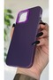 iPhone 12 Compatible Purple Color Gradient Matte Silicone Case with Camera Frame Luxury Electro - 3