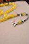 Silver Crescent and Star Design Globe Model Drop Amber Wrist Length Prayer Beads (Amber), (Amber Drop Prayer Beads) - 2