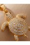 Tortavia Zircon Stone Turtle Figured Steel Necklace - 4