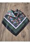 Floral Green Bandana Scarf - 2
