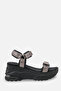 Caliveria Black Platinum Women's Daily Orthopedic Sole Comfortable Ergonomic Lightweight Stylish Velcro Adjustable Sandals - 2