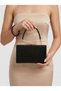 Black Color Single Side Stone Metal Handle Women's Evening Dress Bag Wedding Engagement Graduation