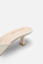 Mirella Rosetti Beige Rustic Women's Daily Stylish Flat Comfortable Round Toe Thin Short Heeled Kitten Heel Slippers - 6