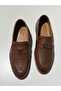 Tan Leather Men's Casual Shoes - 5