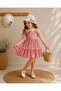 Hat and Straps Plaid Summer Girl's Dress
