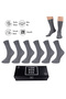 Pure Bamboo Men's Socks Long Plain Gray Melange Socks Seamless Premium Boxed 6-Piece L5952Aznb Softaura