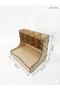 -Org Large Size Desktop Organizer |   A4 Compatible 12-Compartment Wooden Pen Holder with Drawer - 2
