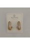 Xuping Good Quality Stainless Steel Antiallergic Pave Zircon Stone Half Hoop Earrings