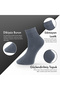 Pure Bamboo Men's Half Socks Plain Black-Navy Blue-Smoked Socks Seamless Premium Boxed 6-Piece L5952Aznp Softaura - 4