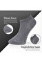 Pure Bamboo Women's Booties Flat Short Socks Black-Grey - Anthracite Seamless Premium Boxed Set of 6 L5952Aznp Softaura - 5