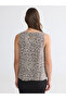 Original Oval Collar Leopard Patterned Blouse - 4