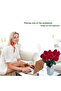 10 PCS Artificial Flowers Roses Fake Silk Flowers Rose with Vase for Home Office Hotel Decor - 6