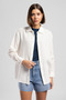 Darby Women's 100% Cotton Long Sleeve Shirt White