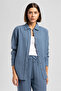Darby Women's 100% Cotton Long Sleeve Shirt Blue - 2