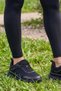 Lotus Comfort-Walk Black Women's Thick Sole Casual Sports Shoes - 2