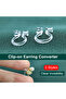 10Pcs 10/20 Pcs Clear Resin Clip-On Earring Converters for Diy, Non-Pierced Earring Findings