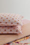 Bianca 100% Cotton King Size Ranforce Duvet Cover Set - Pink - 3
