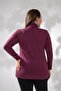 Women's Plus Size High-Necked Bady Burgundy - 6