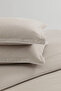 Kelda 100% Cotton Double Ranforce Duvet Cover Set - Beige - 3
