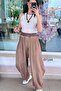 Elastic Waist Casual Cotton Woven Trousers 6Y144 - 2