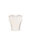 Reten Women's Ecru Round Neck T-Shirt - 5