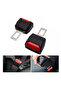 2 PCS Car Seat Belt Clip Extender Safety Seatbelt Lock Buckle Plug Thick Insert Socket Extender S... - 8