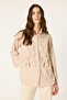 100% Cotton Striped Shirt with Bow Detail - 2