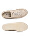Ecru Genuine Leather Women's Casual Shoes - 5