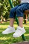 White Velcro Unisex Children's Sports Shoes - 3