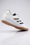 Men's Black-White Astroturf and Indoor Shoes - Black Synthetic Leather Futsal Shoes with Rubber Sole - 3