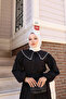 Pearl Embellished Collar Detailed Shirt - 8
