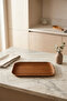 Acacia Look Rectangular Presentation Tray - 29X23 cm -
