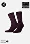 Unisex Organic Cotton Flight and Pilot Socks with Special Firming Technology Purple