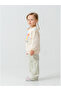 Wide Leg Gabardine Trousers 3-6 Years Cream - 2