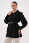 Modal Woven Shirt with Hidden Placket and Waist Belt - 4