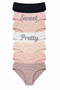 Girl's Underpants 7 Pack Cotton Lycra Camisole Ribbed Ribbed - 2