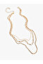 Multiple Steel Chain Necklace - 2