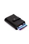 Women's Leather Rfid Protective Aluminum Automatic Mechanism Card Holder and Wallet