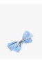 Plaid Clip-On Hairpin with Bow Detail - 2