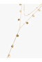 Multiple Steel Y Necklace - 3