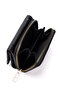 Women's Black Hand and Shoulder Bag with Three Compartments and Black Wallet Card Holder - 4