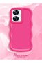 Shockproof Simple Red Silicone Phone Case Compatible with Realme C55
