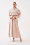 Modal Woven Dress with Cape Detail - 5