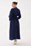 Pins and Sewn Gold Accessories Modal Woven Dress - 6