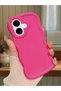 Shockproof Simple Red Silicone Phone Case Compatible with iPhone 16 - 2