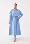 Modal Woven Dress with Cape Detail - 5