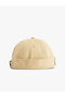 Cotton Label Detailed Visorless Hat - 2